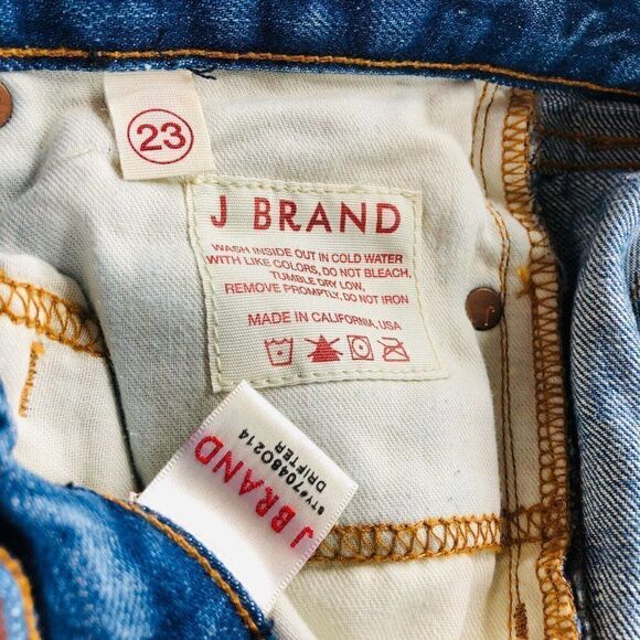 J Brand Drifter Distressed Mini Denim Skirt - Picture 6 of 8